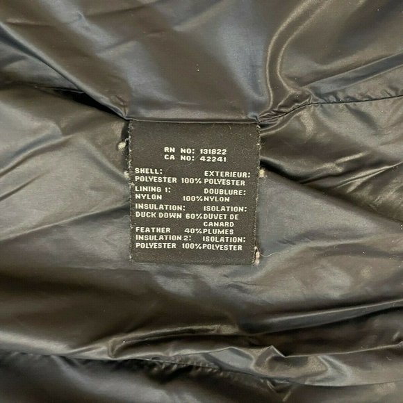 S 13/NYC DUCK DOWN GREEN PARKA HOODED POCKETS COAT JACKET SIZE S - Picture 9 of 9